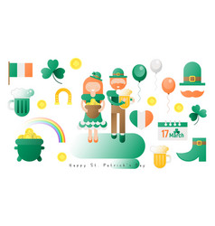 St Patricks Day Icons Set