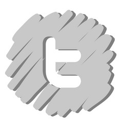 Twitter Distorted Icon