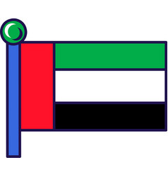 United Arab Emirates National Flag Symbol