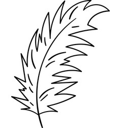 Feather Bird Outline