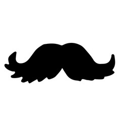 Retro Face Moustache Icon Black Face Hair