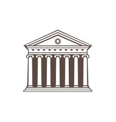 Ancient Roman Greek Building Temple Symbol