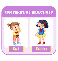 Comparative Adjectives For Word Sad