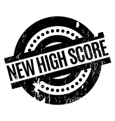 New High Score Rubber Stamp