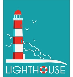 Lighthouse poster Royalty Free Vector Image - VectorStock