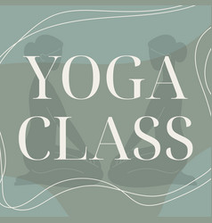 Social Media Post Template Yoga Class Text