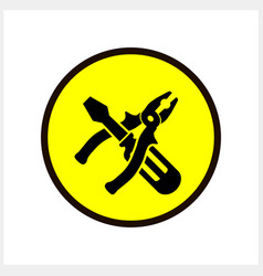 Stencil Screwdriver Pliers Icon Tools Clipart