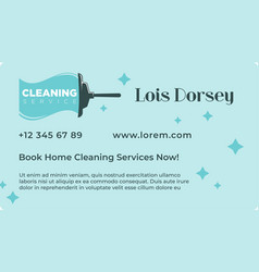 Cleaning Company Book Home Service Business Card