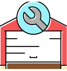 Garage Door Repair Color Icon