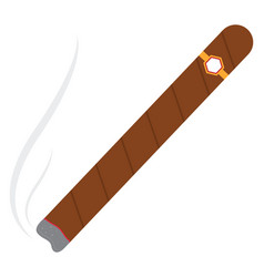 Tobaco Cigar On A White Background