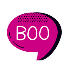 Boo Word In Speech Bubble