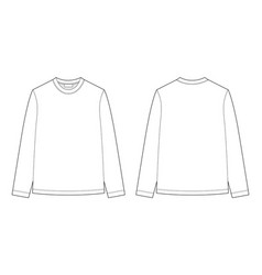 Technical Sketch Long Sleeve T-shirt Kids Wear