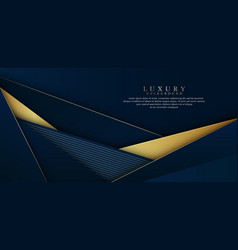 Abstract Dark Blue And Gold Triangle Shapes