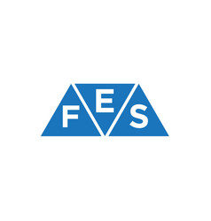 Efs Triangle Shape Logo Design On White