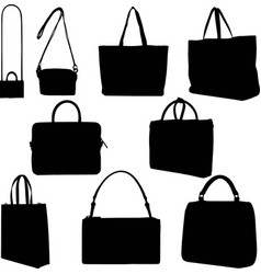 Bag Silhouette Icons Women Svg