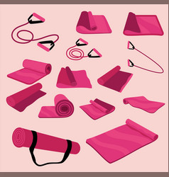 Pink Yoga Mat Collection