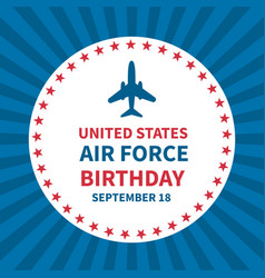 Us Air Force Day Typography Poster Holiday In Usa