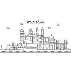 Spain Cadiz Architecture Line Skyline