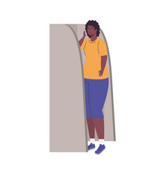 Black Woman In Voting Booth Design