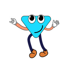 Cartoon Groovy Funny Smile Character