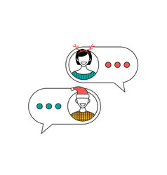 Christmas Chatting With Woman And Man Online