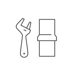 Plumbing Service Line Outline Icon