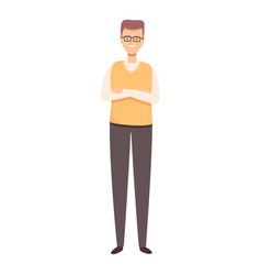 Teacher With Eyeglasses Icon Cartoon Male