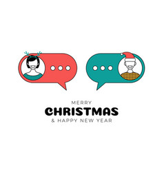 Christmas Chatting With Woman And Man Online