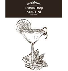 Lemon Drop Martini Composition