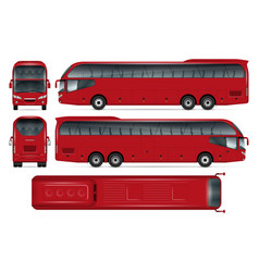 Red Bus Mockup