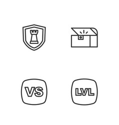 Set Line Level Game Vs Versus Battle Chess Shield