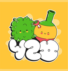 Cute Happy Funny Weed Bud And Bong 420 Number T