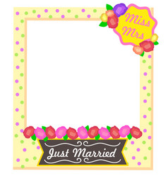 Miss Mrs Just Married Photo Frame Accessories