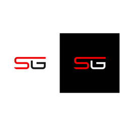 Modern And Sophisticated Letter Sg Initial Design