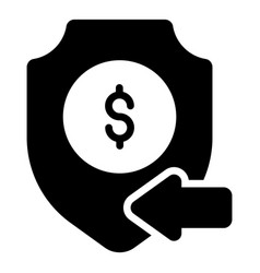 Secure Money Glyph Icon Shopping And Discount