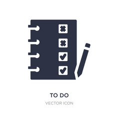 To Do Icon On White Background Simple Element