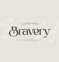 Elegant Alphabet Letters Logo Font And Number