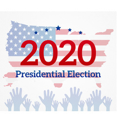 Presidential Election 2020 Background With Hands