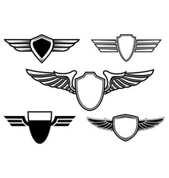 Wings old style Royalty Free Vector Image - VectorStock