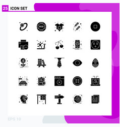 25 User Interface Solid Glyph Pack Modern