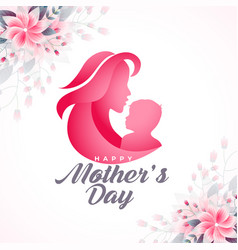 Mothers Day Social Media Poster With Flower