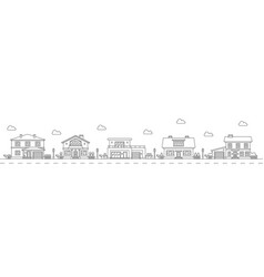 Neighborhood Or Village Outline Background