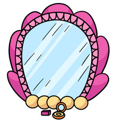 Mirror Cartoon Colored Clipart