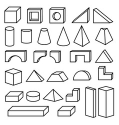 Building Blocks Constructor Black Outline