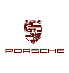 Porsche Logo Brand Symbol Red Design German Car