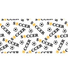 Seamless Pattern With Soccer Ball Football