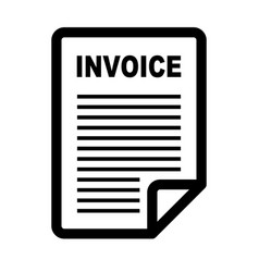 Simple Invoice Icon Or Statement Icon