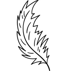 Feather Bird Outline