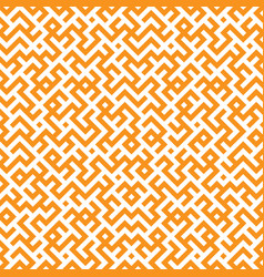 Orange And White Seamless Diagonal Maze Pattern