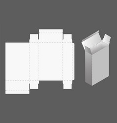 Box Cut Model Package Template Layout For New